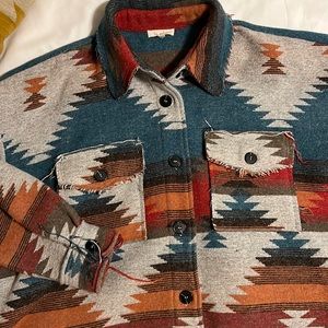 LA MIEL Aztec Shacket